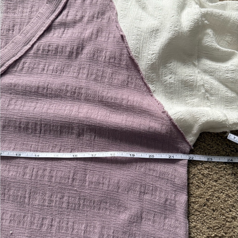 POL Women's Lavender and Cream Blouse - Picture 6 of 7